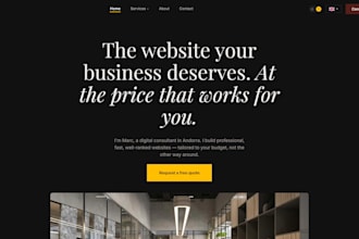 create a landing page