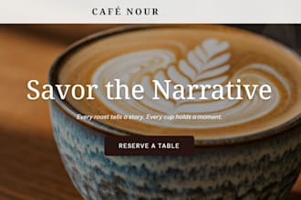 design a professional website for your restaurant or cafe using ai
