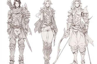 fantasy character sketch for you
