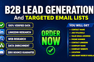 b2b leadgeneration, data entry