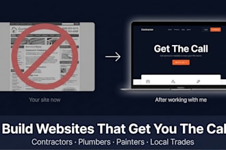build a professional wordpress and react website for contractors