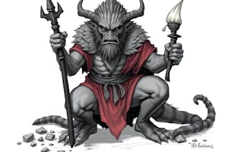 draw your oc and dnd creature illustration
