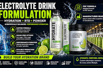 formulate electrolyte or hydration drink for rtd or powder