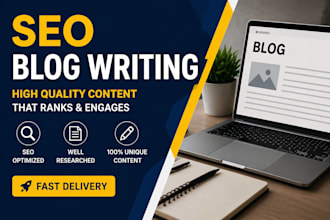 write high quality SEO blog posts and website content