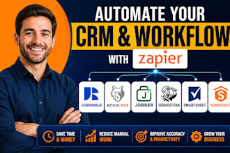 jobnimbus zapier automation acculynx jobber servicetitan smartsheet sumoquote