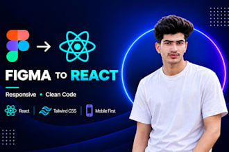 convert figma design to responsive react website