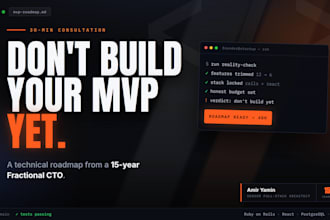 be your fractional cto and plan your mvp architecture