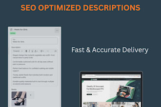 upload shopify products with SEO description