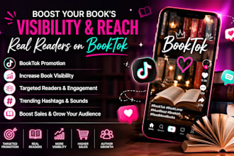 create a viral tiktok video for you book promotion and author brand