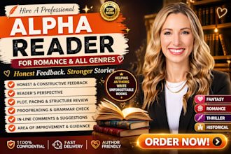 alpha read your fantasy romance thriller or historical novel