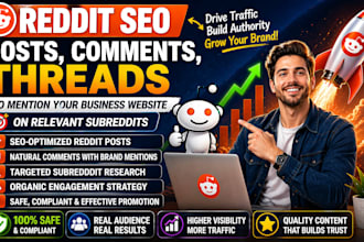 do reddit seo thread comments to promote business website on related subreddits