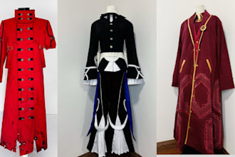 sew custom cosplay outfit fabric cosplay cloth design prop sewing pattern design