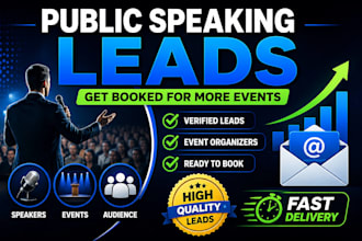 generate targeted public speaking leads and event opportunities