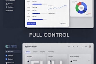 create HTML5 game or web software with admin panel