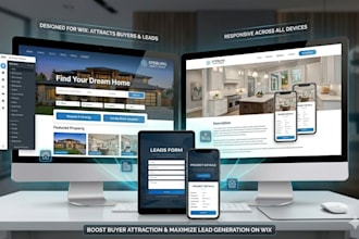design wix real estate website to attract buyers and generate leads