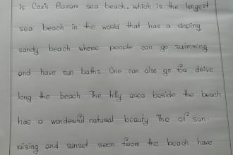 do aesthetic handwriting in english and bengali