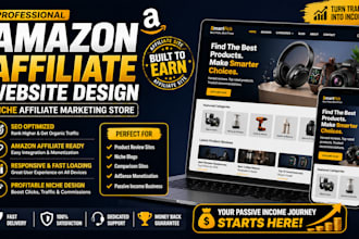 amazon affiliate website design niche affiliate marketing store
