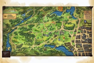 design colorful and stylized fantasy maps