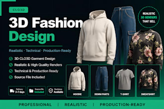 professional clo3d fashion design
