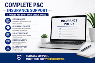 provide expert insurance admin support