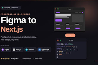 convert your figma design to nextjs and tailwind css code