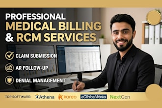 provide professional medical billing, ar, and rcm services