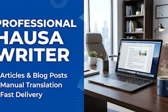 write high quality hausa articles and blog posts