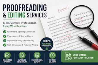 write, proofread and edit essays, articles and assignments professionally