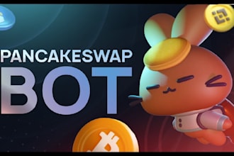 build pancakeswap bot, dex arbitrage bot,volume bot for token growth and trading