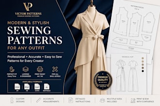 create modern and stylish sewing patterns for any outfit