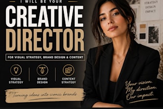 be your creative director for brand design, content visual strategy