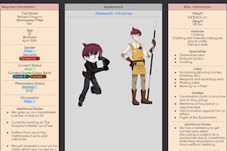 write an oc document for you