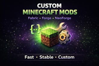 develop custom minecraft fabric forge and neoforge mods