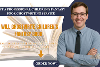 ghostwrite fantasy fiction book for children, children fantasy book ghostwriting