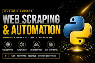 create python web scraping and automation scripts