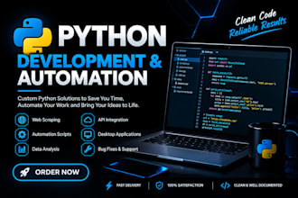 create python web scraping and automation scripts