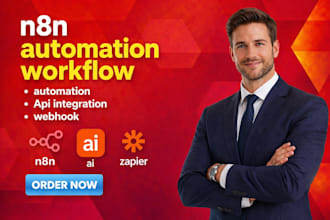 develop n8n automation, ai automation, n8n ai agent or n8n workflow