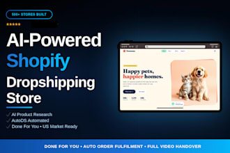 build an ai powered shopify dropshipping store with autods