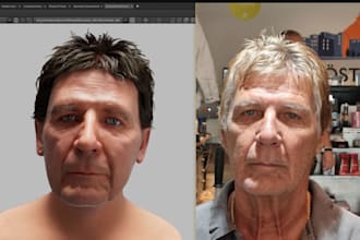 do 3d character model realistic 3d metahuman character for game and film