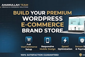 build a professional wordpress brands store websites