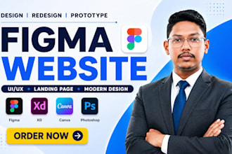 develop figma website, figma design, figma landing page, figma redesign