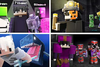 design minecraft thumbnails for you