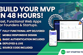 build your mvp web app in 24 to 48 hours