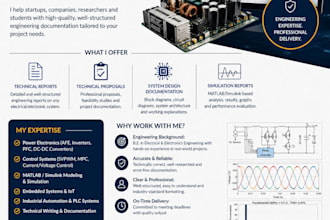 create industrial grade electrical engineering reports and proposals