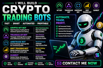 build crypto hft bot triangular bot arbitrage bot, mmt trading bot gunbot