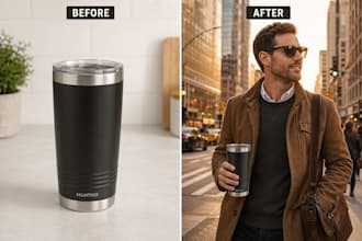 design premium ai lifestyle images and product mockup photos