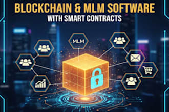develop blockchain based MLM software with smart contracts