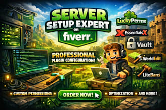create a professional and fully configured minecraft server setup