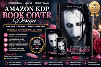 design amazon kdp book cover romance memoir, christian fiction book cover design