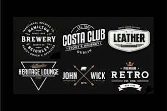 design a vintage retro logo